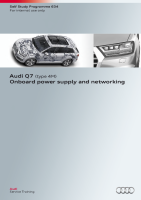 SSP 634 Audi Q7  type 4M  Onboard power supply and networking 